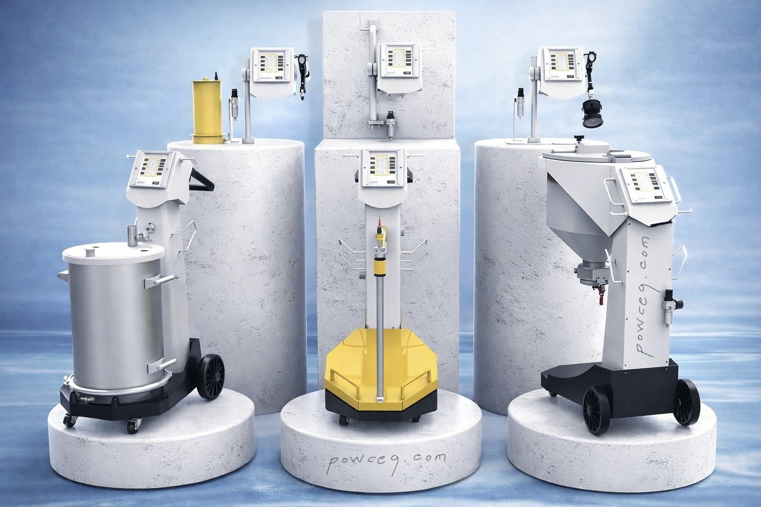 High performance powder coating gun High performance powder coating spray gun system for precision coating