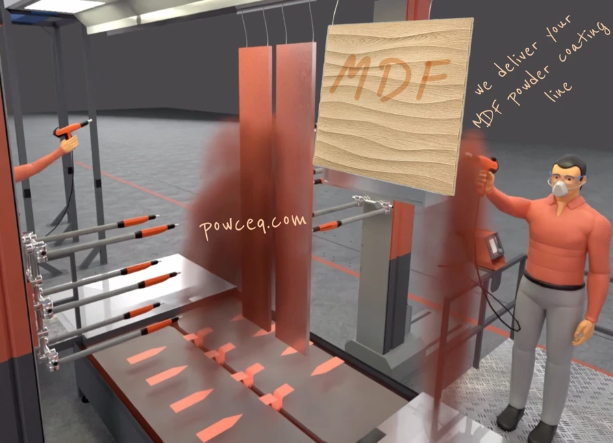 powder coating mdf board